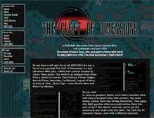 Tablet Screenshot of cleftofdimensions.net